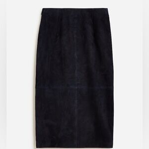 J.Crew Collection suede pencil midi skirt. 100% suede goat leather